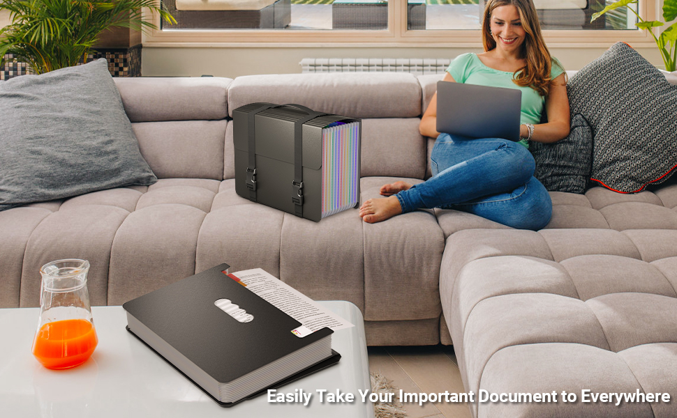 file organizer with handle