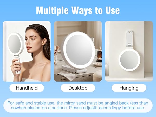 Magnifying Mirror with Lights