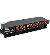 10 Outlet PDU Power Strip Surge Protector,1U Network-Grade Full Metal Rack Mount PDU Power Strip,...