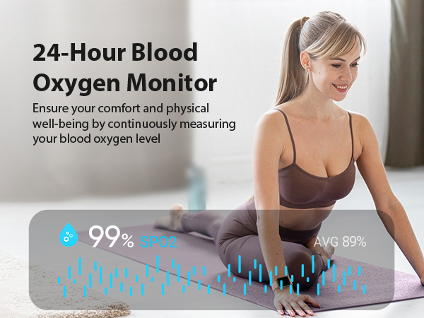Women’s health watch with blood oxygen tracking for everyday wellness insights