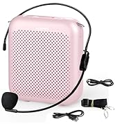 Norwii Bluetooth Voice Amplifier, Power Amplifiers, Portable Mini Wired Microphone Headset for Te...