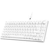 ATTACK SHARK Ajazz AK820 Mechanical Keyboard with with CNC Knob Control,75% Gasket Mount Keyboard...