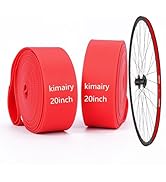 2 Pack Bicycle Rim Liner Strip Tape, Red, High-Strength Protection Tape Inner Tubes for Bike Wheels
