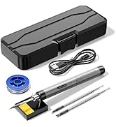 Treedix Mini Cordless Soldering Iron Kit Portable Soldering Iron 3 Temperature Adjustment Solderi...