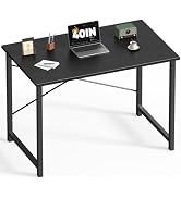 DUMOS 40 Inch Office Small Computer Desk Modern Simple Style Writing Study Work Table for Home Be...