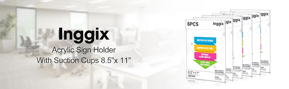 acrylic sign holder 8.5 x 11