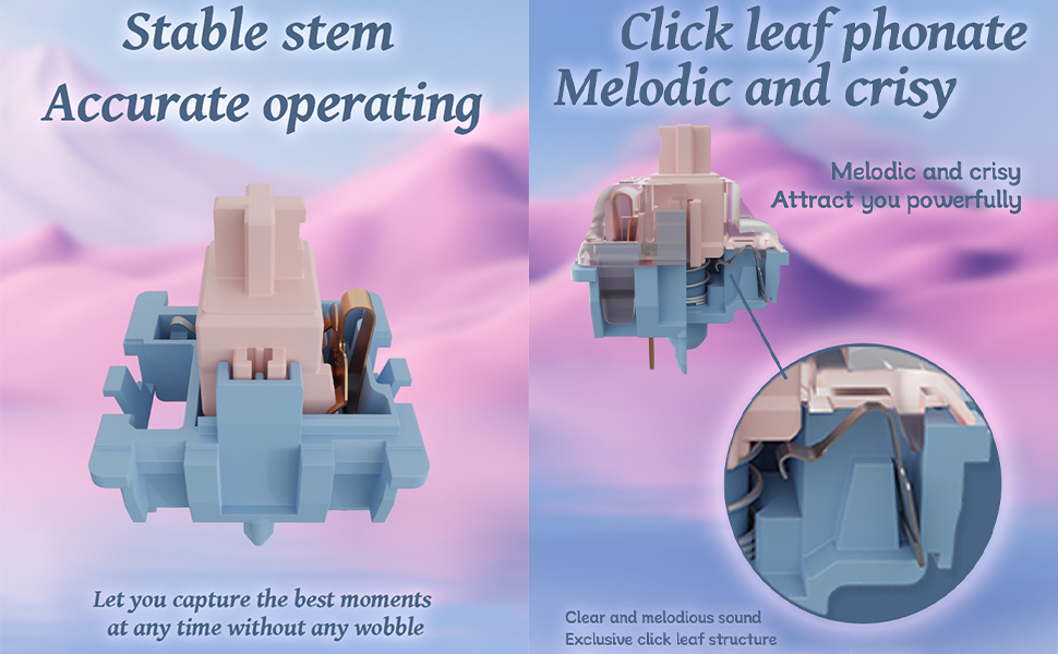 Gateron Melodic Linear Keyboard Switches