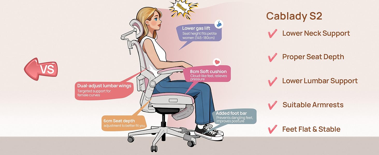 petite office chair