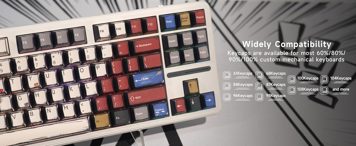60,70,75 percent full size keyboards