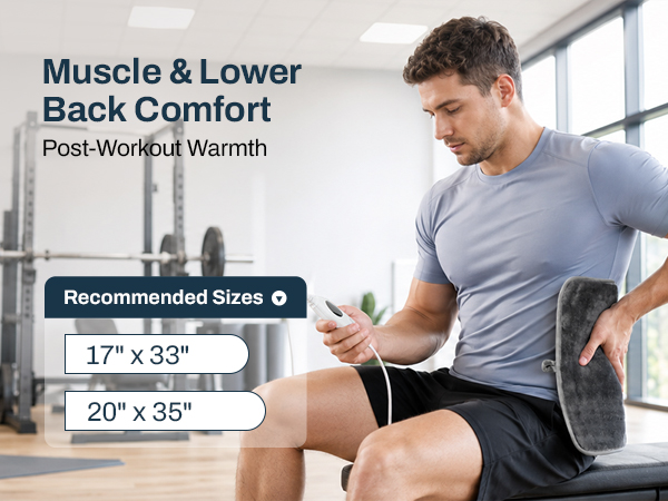 heating pad for lower back and muscle