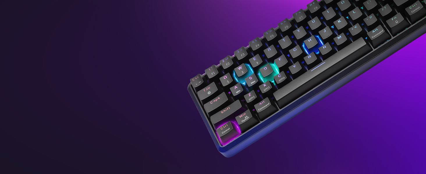 Per-Key RGB Illumination with 18 Custom Modes