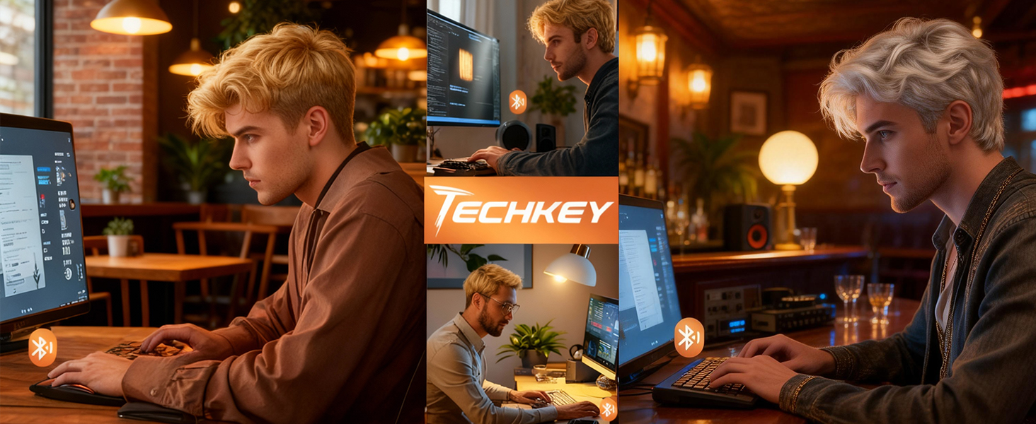 Plug&amp;amp;Play USB Bluetooth 6.0 Adapter for Desktop PC Pair BT Headphones/Speaker/Mouse/Keyboard/Printer