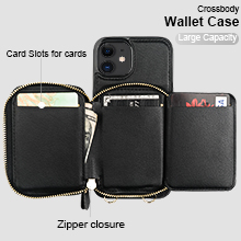 Large Capacity Crossbody Wallet Case