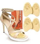 Metatarsal Pads for Women: Ball of Foot Cushions (2 Pairs) - Heel Inserts for Women, Non-Slip Hee...