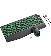 seenda Wireless Bluetooth Keyboard and Mouse, Multi-Mode Backlit, Ergonomic