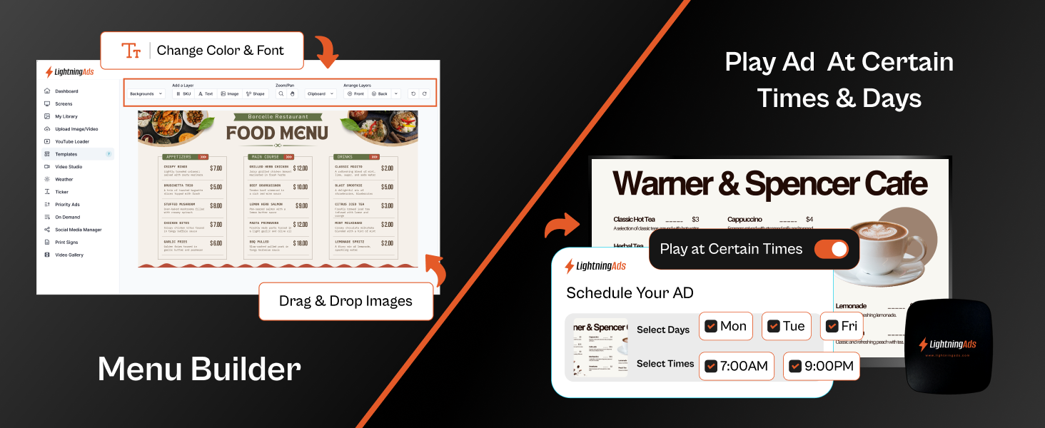 Digital Signage player, signage media player, media player 4k, advertising player, optsign