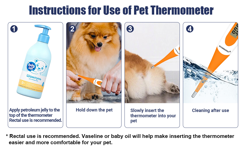 REDDOUDOU Pet Digital Thermometer