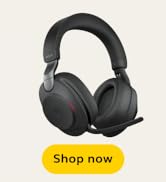 Jabra EVOLVE2 85, LINK380A UC Stereo Stand Black