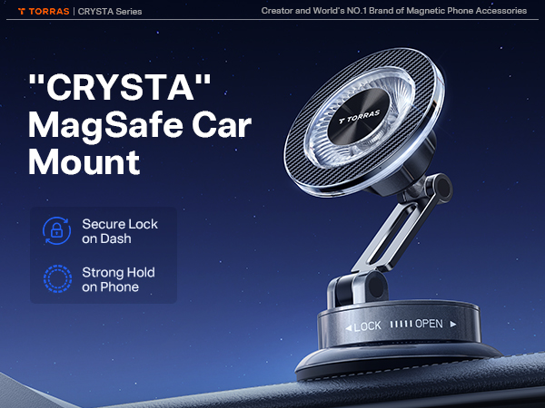 &amp;#34;CRYSTA&amp;#34; MagSafe Car Mount