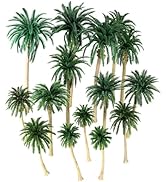 Miniature Palm Trees, 15PCS Scenery Palm Tree Model for Crafts, Coconut Tropical Landscape Model ...