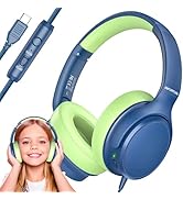INFURTURE USB C Headphones Kids with Mic, Active Noise Cancelling Kid Wired Headphones for Kid 85...
