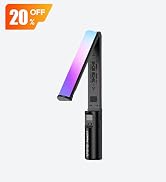 ULANZI FOLD15 Foldable RGB Light Wand, Single/Dual-Side Lighting Stick | 20 FX, 2500K-9000K, CRI9...