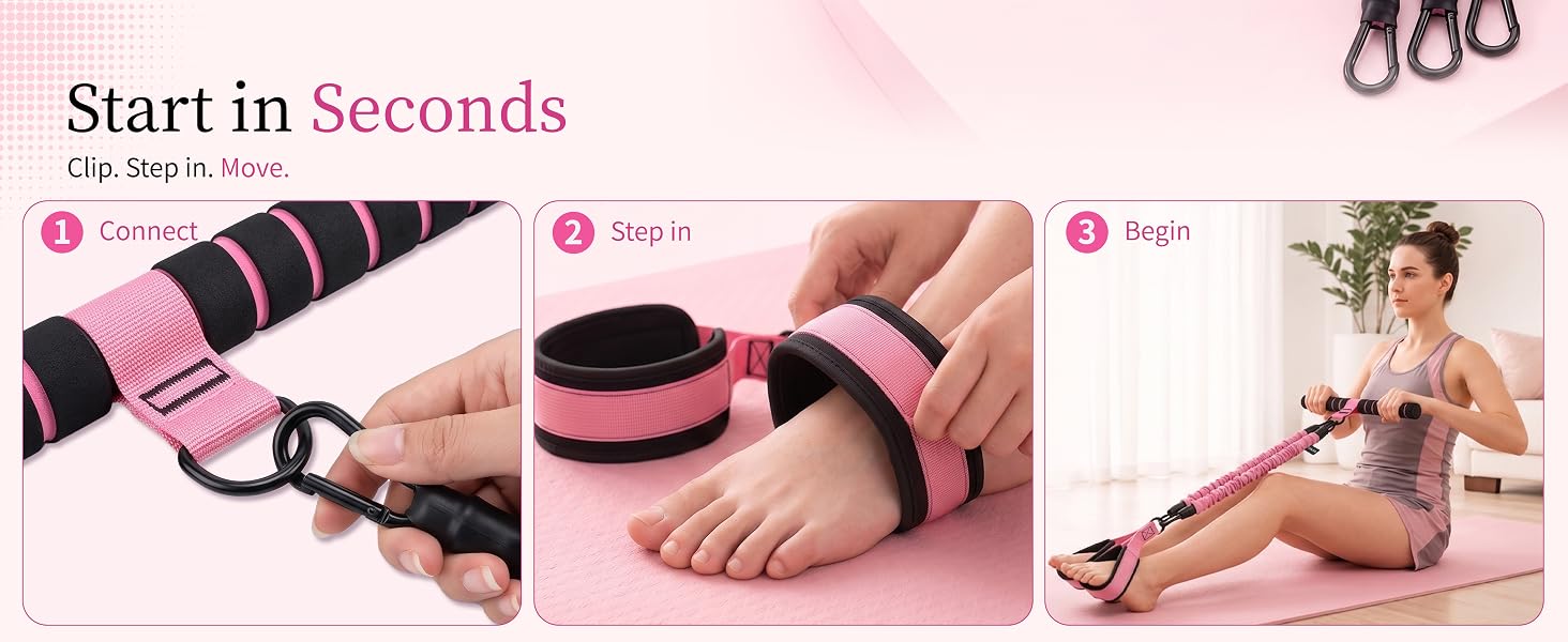 multifunction pedal resistance band trainer