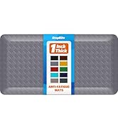 StepRite 1” Thick Kitchen Mats for Floor, Anti Fatigue Kitchen Rugs, Non-Slip,Heavy Duty Waterpro...