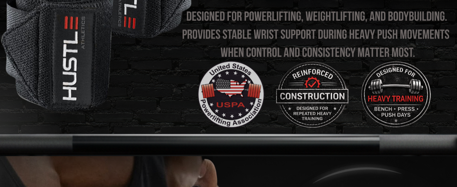 Wrist wraps for weightlifting men designed for powerlifting bodybuilding and heavy training