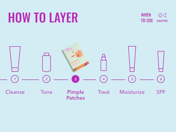 How to layer: Step 3 Pimple Patches