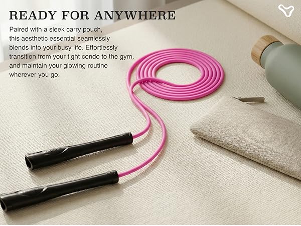 Aesthetic Jump Rope for Women - Apartment-Friendly Silent Rotation