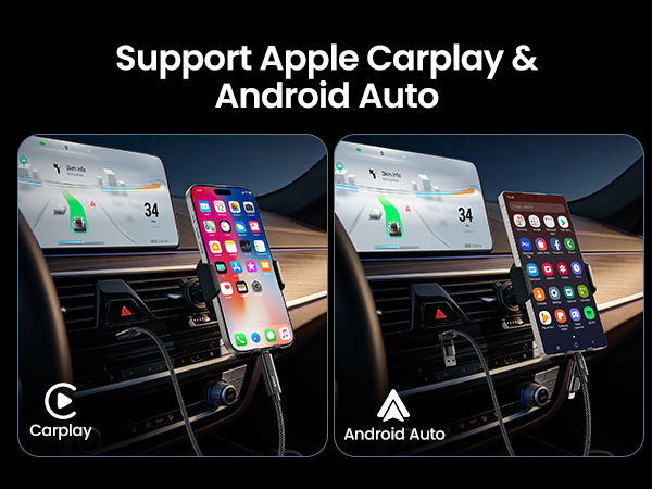 support apple carplay &amp;amp; android auto