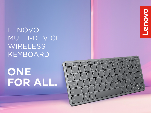 Lenovo Multi-Device Wireless Bluetooth Keyboard - One for All