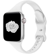 Acrbiutu Thin Slim Band Compatible with Apple Watch 38mm 40mm 41mm 42mm 44mm 45mm 46mm 49mm, Repl...