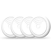 Luubom Smart Tags 4 Pack Item Finders Work with Apple Find My (iOS only), IP65 Bluetooth Tracker ...