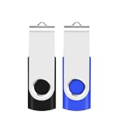 2GB USB Flash Drive 2-Pack EASTBULL USB 2.0 Drive Swivel USB Stick Memory Stick Metal Pen Drive (...