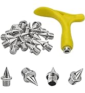 Track Spikes 1/4inch for Men Shoes Stainless Steel Replacement with Wrench for Youth Cross Countr...