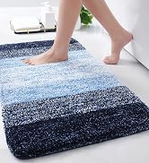 Arotive Microfiber Bathroom Rugs, Shaggy Soft and Absorbent Bath Rug, Non-Slip, Thick Plush Mat, ...