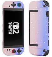 PAWDIARY Glitter Switch 2 Case, Split Protective Cover Skin for Nintendo Switch 2 2025 Console&amp;Co...