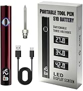 universal portable soldering iron with LED display, SYWTJ 650mAh built-in battery, rechargeable w...