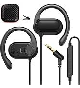 ASKUBSKU Open Ear Headphones Wired for Laptop PC, 3.5mm Earphones with Mic Over Ear Wired Earbuds...