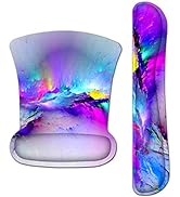 Keyboard Wrist Rest Pad and Mouse Wrist Rest Support Mouse Pad Pads for Computers Memory Foam Non...