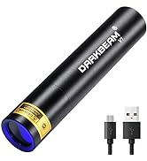 UV 365nm Light Wood's lamp DARKBEAM V1 USB Rechargeable Blacklight LED Ultraviolet Flashlight Min...
