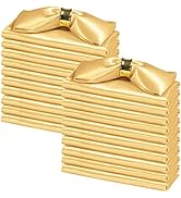 SiinvdaBZX 100 Pieces Gold Cloth Napkins 12 x 12 Inches, Square Satin Napkins Silky Soft Dinner N...