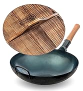 Yosukata carbon steel wok pan