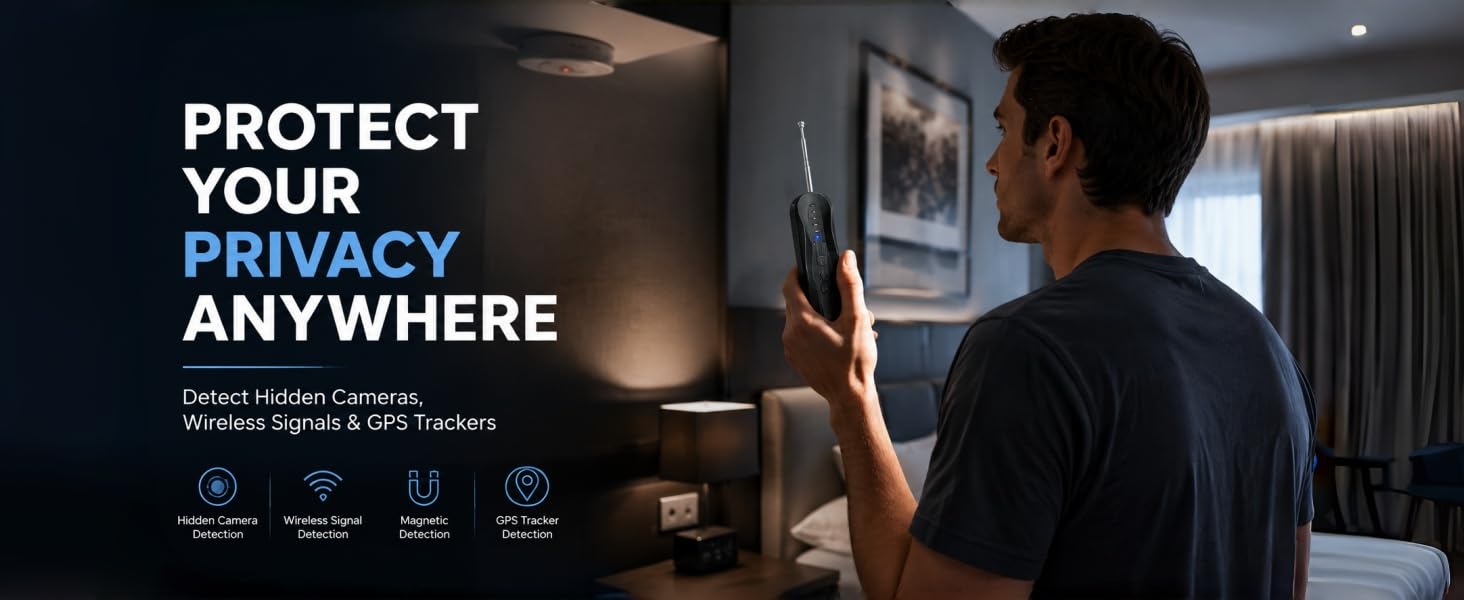 Detect Hidden Cameras,Wireless Signals &amp;amp; GPS Trackers