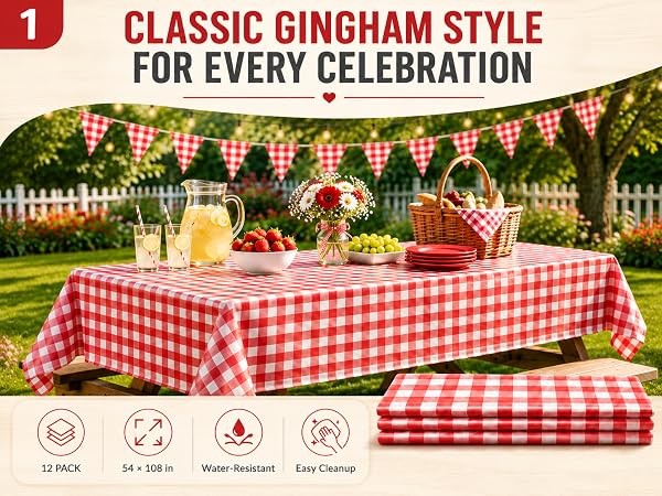 Checkered Tablecloth