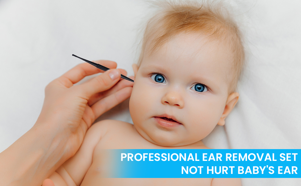 The professional ear removal set is safe and doesn&amp;#39;t hurt baby&amp;#39;s ears.