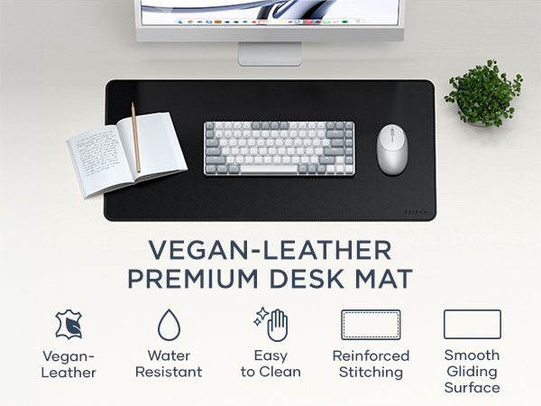 Vegan-Leather Premium Desk Mat