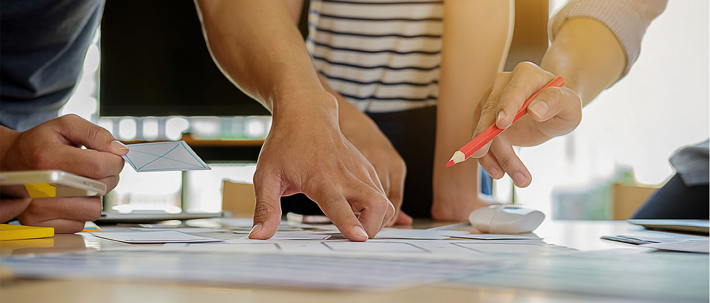two people working on a project